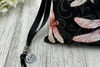 Dragonfly Tarot Bag/ Custom Tarot Bag/ Keepsake Bag / Drawstring Bag / Oracle Bag / Jewelry Bag / Crystal Bag / Gift Bag / Tarot Pouch