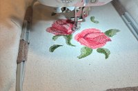 Rose Embroidered Altar Cloth, Tarot Cloth, Altar Decor, Double Sided Altar Cloth, Wall Hanging, Dice Mat, Centerpiece