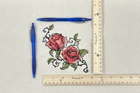 Rose Embroidered Altar Cloth, Tarot Cloth, Altar Decor, Double Sided Altar Cloth, Wall Hanging, Dice Mat, Centerpiece