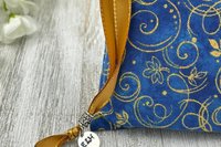 Gold Swirls Tarot Bag/ Keepsake Bag / Drawstring Bag / Oracle Bag / Jewelry Bag / Crystal Bag / Gift Bag / Tarot Pouch