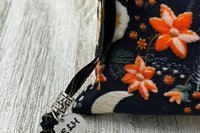 Floral Moon Bag/ Custom Tarot Pouch/ Keepsake Bag / Drawstring Bag / Oracle Bag / Crystal Bag / Tarot Pouch / Cosmetic Bag