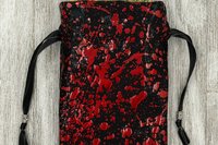 Splatter Tarot Bag/ Custom Tarot Pouch/ Keepsake Bag / Drawstring Bag / Oracle Bag / Crystal Bag / Tarot Pouch / Cosmetic Bag