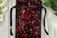 Splatter Tarot Bag/ Custom Tarot Pouch/ Keepsake Bag / Drawstring Bag / Oracle Bag / Crystal Bag / Tarot Pouch / Cosmetic Bag