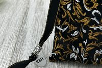 Gold and Silver Tarot Bag/ Custom Tarot Pouch/ Keepsake Bag / Drawstring Bag / Oracle Bag / Crystal Bag / Tarot Pouch / Cosmetic Bag