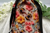 Bee Tarot Bag/ Custom Tarot Pouch/ Keepsake Bag / Drawstring Bag / Oracle Bag / Crystal Bag / Tarot Pouch / Cosmetic Bag