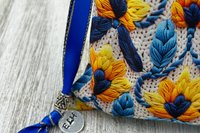 Floral Tarot Bag/ Custom Tarot Pouch/ Keepsake Bag / Drawstring Bag / Oracle Bag / Crystal Bag / Tarot Pouch / Cosmetic Bag