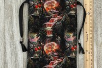 Secret Forest Tarot Bag/ Custom Tarot Pouch/ Keepsake Bag / Drawstring Bag / Oracle Bag / Crystal Bag / Tarot Pouch / Cosmetic Bag