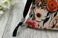 Floral Tarot Bag/ Custom Tarot Pouch/ Keepsake Bag / Drawstring Bag / Oracle Bag / Crystal Bag / Tarot Pouch / Cosmetic Bag