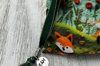 Fox Tarot Bag/ Custom Tarot Bag/ Keepsake Bag / Drawstring Bag / Oracle Bag / Jewelry Bag / Crystal Bag / Gift Bag / Tarot Pouch