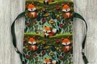 Fox Tarot Bag/ Custom Tarot Bag/ Keepsake Bag / Drawstring Bag / Oracle Bag / Jewelry Bag / Crystal Bag / Gift Bag / Tarot Pouch