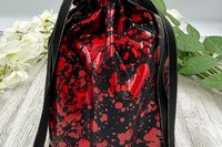 Splatter Tarot Bag/ Custom Tarot Pouch/ Keepsake Bag / Drawstring Bag / Oracle Bag / Crystal Bag / Tarot Pouch / Cosmetic Bag