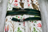 Reversible Cotton Lined Tarot Wrap/ Bunny Tarot Wrap / Tarot Supplies / Tarot Deck Storage / Tarot Cloth / Tarot Supplies / Altar
