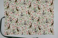 Reversible Cotton Lined Tarot Wrap/ Bunny Tarot Wrap / Tarot Supplies / Tarot Deck Storage / Tarot Cloth / Tarot Supplies / Altar
