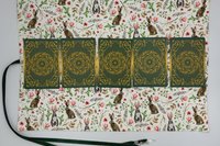 Reversible Cotton Lined Tarot Wrap/ Bunny Tarot Wrap / Tarot Supplies / Tarot Deck Storage / Tarot Cloth / Tarot Supplies / Altar