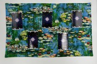 Monet Altar Cloth, Tarot Cloth, Altar Decor, Double Sided Altar Cloth, Wall Hanging, Dice Mat, Centerpiece