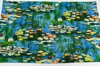 Monet Altar Cloth, Tarot Cloth, Altar Decor, Double Sided Altar Cloth, Wall Hanging, Dice Mat, Centerpiece