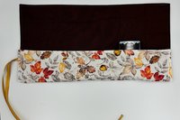 Reversible Cotton Lined Tarot Wrap/ Leaves Tarot Wrap / Tarot Supplies / Tarot Deck Storage / Tarot Cloth / Tarot Supplies / Altar