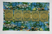 Monet Altar Cloth, Tarot Cloth, Altar Decor, Double Sided Altar Cloth, Wall Hanging, Dice Mat, Centerpiece