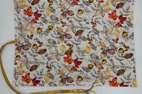Reversible Cotton Lined Tarot Wrap/ Leaves Tarot Wrap / Tarot Supplies / Tarot Deck Storage / Tarot Cloth / Tarot Supplies / Altar