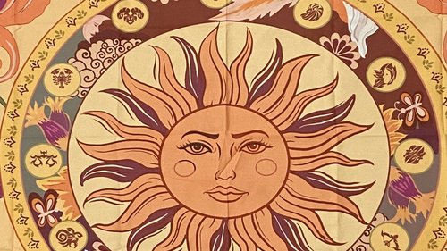 Sun Altar Cloth, Tarot Cloth, Altar Decor, Tapestry, Dice Mat, Centerpiece