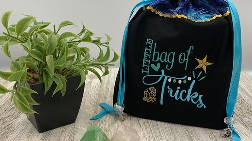 Bag of Tricks Tarot Bag / Keepsake Bag / Drawstring Bag / Oracle Bag / Jewelry Bag / Crystal Bag / Gift Bag / Tarot Pouch / Cosmetic Bag