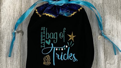 Bag of Tricks Tarot Bag / Keepsake Bag / Drawstring Bag / Oracle Bag / Jewelry Bag / Crystal Bag / Gift Bag / Tarot Pouch / Cosmetic Bag