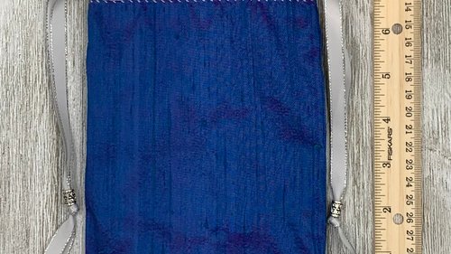 Silk & Silk Lined Tarot Bag, Blue and pink/ Custom Tarot Pouch/ Keepsake Bag / Drawstring Bag / Oracle Bag / Crystal Bag / Tarot Pouch