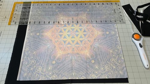 Flower of Life Mandala Altar Cloth, Tarot Cloth, Altar Decor, Double Sided Altar Cloth, Wall Hanging, Dice Mat, Centerpiece