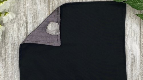 Silk MINI Altar Cloth - Gray, Traveling Altar Cloth, Portable Altar Cloth, Small Spaces Altar, Home Office Altar