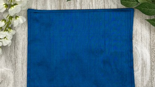 Silk MINI Altar Cloth - Blue, Traveling Altar Cloth, Portable Altar Cloth, Small Spaces Altar, Home Office Altar