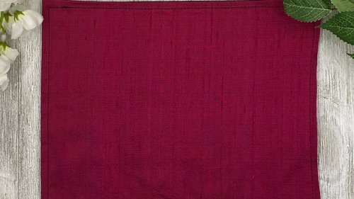 Silk MINI Altar Cloth - Cranberry, Traveling Altar Cloth, Portable Altar Cloth, Small Spaces Altar, Home Office Altar