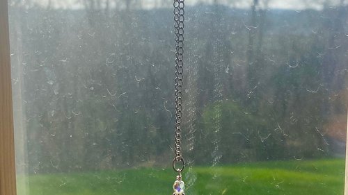 Star Car Charm / Suncatcher, Widow Suncatcher, Mirror Accessory, Office suncatcher