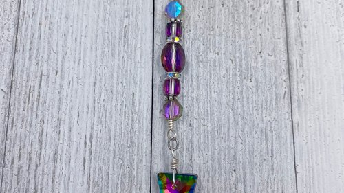 Triangle Car Charm / Suncatcher, Widow Suncatcher, Mirror Accessory