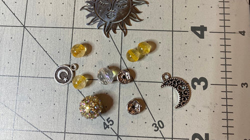 Prosperity Citrine Sun Car Charm / Suncatcher, Widow Suncatcher, Mirror Accessory