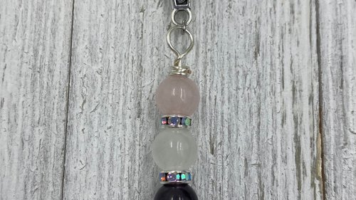 Empath / Anti-Anxiety Necklace, Protection Necklace, Shield, Psychic Protection, Rose Quartz, Black Obsidian, Selenite, Amethyst, Copper