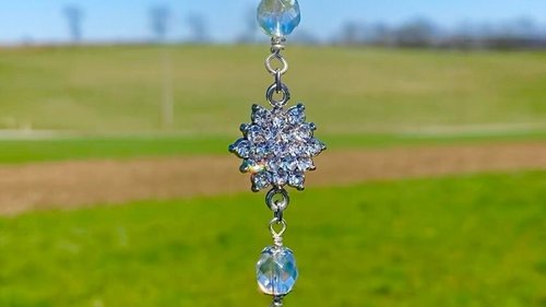 Star Car Charm / Suncatcher, Widow Suncatcher, Mirror Accessory, Office suncatcher