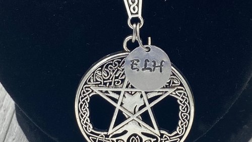 Pentacle Necklace, Witchy Necklace, Celtic Necklace, Psychic Protection, Handmade Necklace, Cham Necklace