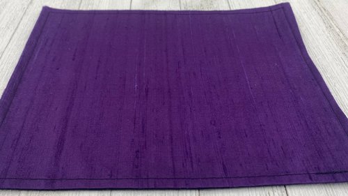 Silk MINI Altar Cloth - Dark Purple, Traveling Altar Cloth, Portable Altar Cloth, Small Spaces Altar, Home Office Altar