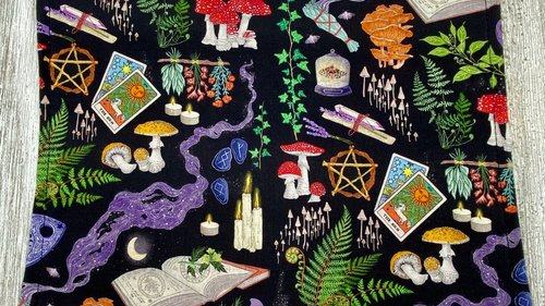 MINI Altar Cloth - Witchy Altar Cloth, Traveling Altar Cloth, Portable Altar Cloth, Small Spaces Altar, Home Office Altar