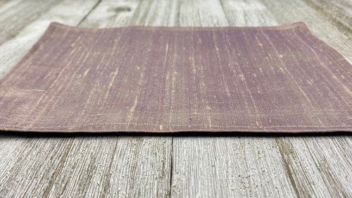 Silk MINI Altar Cloth - Cream/Purple, Traveling Altar Cloth, Portable Altar Cloth, Small Spaces Altar, Home Office Altar