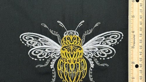 Bee Embroidered Altar Cloth, Tarot Cloth, Altar Decor, Double Sided Altar Cloth, Wall Hanging, Dice Mat, Centerpiece