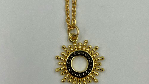 Sun Necklace, Handmade Necklace, Dainty Necklace, Layering Necklace, Celestial Necklace,