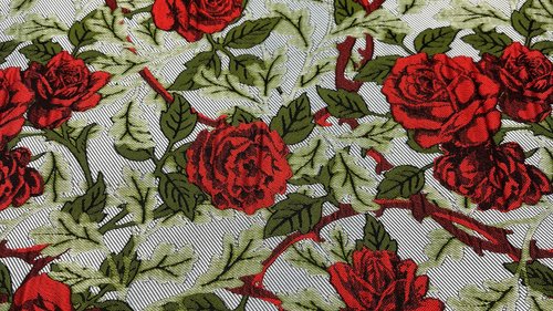 Roses Altar Cloth, Tarot Cloth, Altar Decor, Double Sided Altar Cloth, Wall Hanging, Dice Mat, Centerpiece