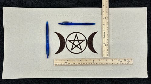 Custom 22x11 Embroidered Altar Cloth, Tarot Cloth, Altar Decor, Double Sided Altar Cloth, Wall Hanging, Dice Mat, Centerpiece