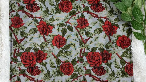 Roses Altar Cloth, Tarot Cloth, Altar Decor, Double Sided Altar Cloth, Wall Hanging, Dice Mat, Centerpiece