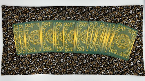 Gold and Silver Altar Cloth, Tarot Cloth, Altar Decor, Double Sided Altar Cloth, Wall Hanging, Dice Mat, Centerpiece