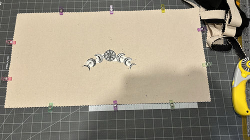 Moon Phase Embroidered Altar Cloth, Tarot Cloth, Altar Decor, Double Sided Altar Cloth, Wall Hanging, Dice Mat, Centerpiece