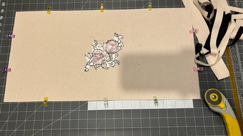 Rose Embroidered Altar Cloth, Tarot Cloth, Altar Decor, Double Sided Altar Cloth, Wall Hanging, Dice Mat, Centerpiece