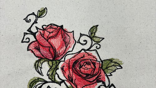 Rose Embroidered Altar Cloth, Tarot Cloth, Altar Decor, Double Sided Altar Cloth, Wall Hanging, Dice Mat, Centerpiece