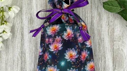 Tarot Bag/ Custom Tarot Bag/ Keepsake Bag / Drawstring Bag / Oracle Bag / Jewelry Bag / Crystal Bag / Gift Bag / Tarot Pouch